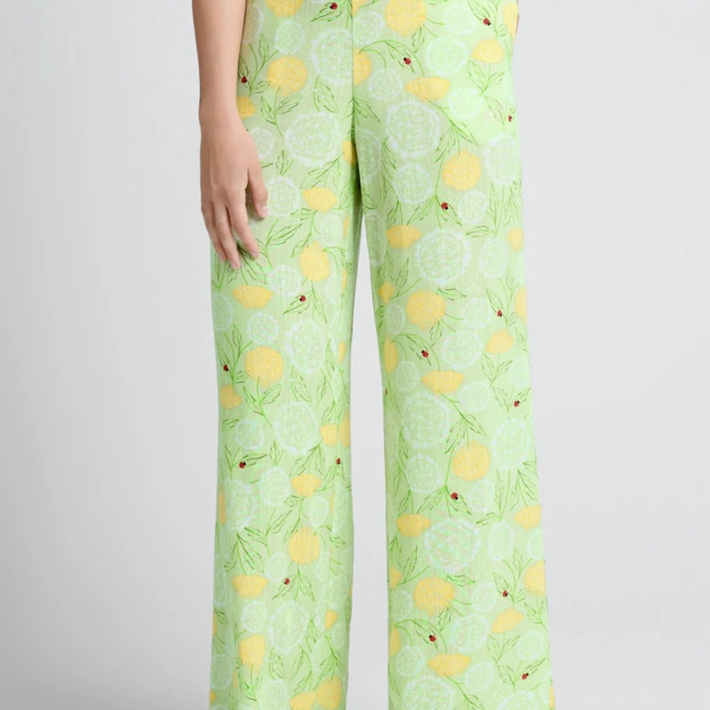 Plus size Green and Yellow pants